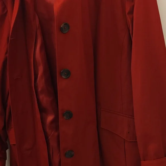 Michael Kors Red Trench Coat - Picture 5 of 8